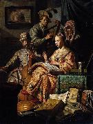 REMBRANDT Harmenszoon van Rijn The Music Party France oil painting artist
